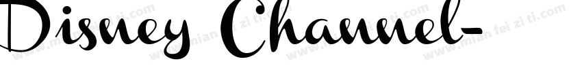 Disney Channel字体转换